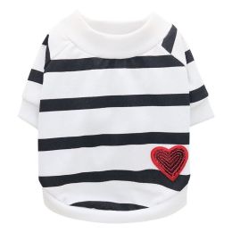 Jarre Aero Bull Pug Puppy Clothes Teddy Milk Cat Pet Spring And Summer Thin Small Dog Puppy (Option: White-M)